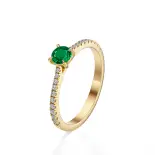 Pierścionek ze szmaragdem i diamentami AJPZ_104